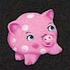 Whimsical Tossed Piggies on Black - BACK IN STOCK!