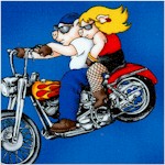 Hogs on Hogs - Whimsical Pig Bikers