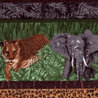 Safari - Vertical Jungle Stripe