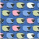 Mini Prints - Miniature Sheep on Blue