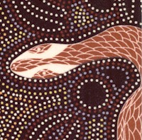Snake & Emu - Charcoal by W. Evans