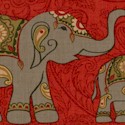 The Spice Trail - Indian Inspired Elephant Stripe #2 - LTD. YARDAGE AVAILABLE