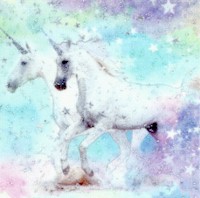 Magical Unicorns and Stars with Glitter (Digital)