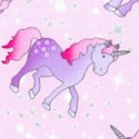 Tossed Lavender and Pink Unicorns with Silver Metallic Glitter - BACK IN STOCK! 