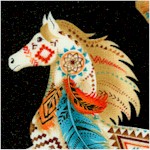 Southwestern Painted Ponies #1 - LTD. YARDAGE AVAILABLE