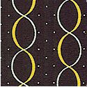 Visual Arts Simply Simple Quilts Black and Yellow Chain Link Stripe by Ro Gregg (MISC-blackyellow-M6