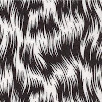  Silhouettes - Black and White Waves - SALE! (MINIMUM PURCHASE 1 YARD)