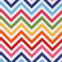 Remix - Rainbow Medium Scale Chevron Stripe by Ann Kelle