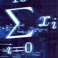 Crack the Code - 3D Math Equations on Navy Blue (Digital)