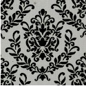 Petite Damask in Black and Gray by Andrea Victoria for My Mind’s Eye - SALE! (MINIMUM PURCHASE 1 YAR