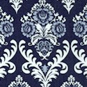 Heirloom - Versailles Damask in Shades of Blue