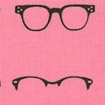 Geekly Chic - Retro Eyeglasses on Pink