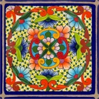 Fiesta - Colorful Mexican Painted Tiles - TEMPORARILY OUT OF STOCK. PLEASE CHECK BACK.