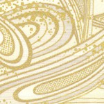 Hyakka Ryoran - Gilded Paisley on Cream 