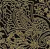 Gilded Kashmir Paisley on Onyx