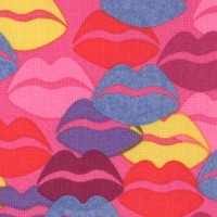 Wild Side - Luscious Lips on Pink by Libs Elliott