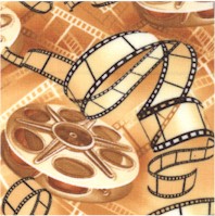 That’s Hollywood - Tossed Movie Reels Filmstrips by Maria Kalinowski