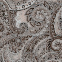 Trieste - Elegant Silver Metallic Paisley in Shades of Gray