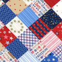 America - Diagonal Gilded Patchwork