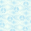 Fandango - Blue Tone on Tone Mini Peace Signs