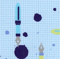 Ring Ring - Fountain Pens on Graph Paper by Hoodie