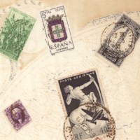 Adventures - Tossed Vintage International Postage Stamps