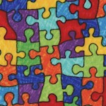 Colorful Jigsaw Puzzle - SALE! (MINIMUM PURCHASE 1 YARD)