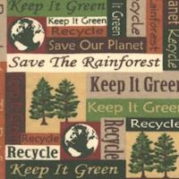 Keep it Green Phrase Collage