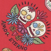 Amor Eterno - Tossed Skulls by Crafty Chica