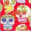 Mini Calaveras on Red - BACK IN STOCK!