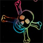 To the Extreme - Tossed Rainbow Skulls and Crossbones