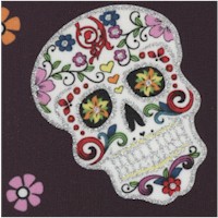 Calaveras - Day of the Dead Skulls with Glitter