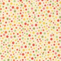 Sunshine Serenade - Tossed Multicolored Dots on Yellow - SALE! (MINIMUM PURCHASE 1 YARD)