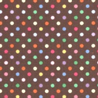 Dots - Cupcake Cuties Coordinate Polka Dot on Brown