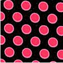 Doll Babies - Pink Dots on Black  by Barbara Jones