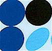 Finlandia Retro-Look Polka Dot on Light Blue