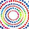 Geo - Pointillist Style Circles on White