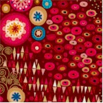 Aurelia Abstract - Gilded Klimt-Inspired Collage - LTD. YARDAGE AVAILABLE