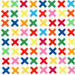 Rainbow Remix - Colorful Cross Stitch on Ivory