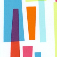 Two Young Street - Colorful Geometric on White by Prints Charming
