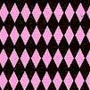 Paris Now Mini Harlequin in Black and Pink - LTD. YARDAGE AVAILABLE IN 2 PIECES