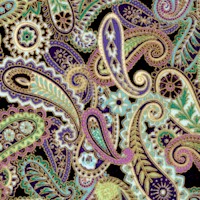 Paisley Peacock - Elegant Gilded Paisley