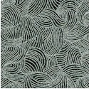 Hanayume - Elegant Silver Metallic Swirls on Black