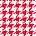 Essentials VII - Red and White Houndstooth - SALE! (1 YARD MINIMUM PURCHASE)