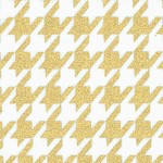 Nightfall - Metallic Gold Houndstooth