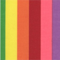 The Rainbow Jungle - Colorful Vertical Stripe - SALE! (MINIMUM PURCHASE 1 YARD)