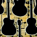 Novelty Conversational - Guitars Silhouettes by Dan Morris