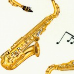 In Tune - Tossed Saxophones on Cream