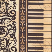 Maestro - Vertical Keyboard Stripe on Beige