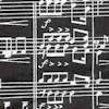 Musical Scores in White on Black